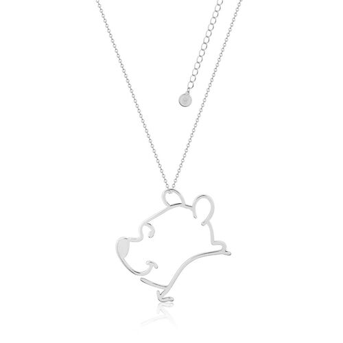Couture Kingdom - Disney - Winnie the Pooh Outline Necklace White Gold