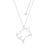 Couture Kingdom - Disney - Winnie the Pooh Outline Necklace White Gold
