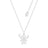 Couture Kingdom - Disney - Lilo & Stitch Silhouette Necklace Silver
