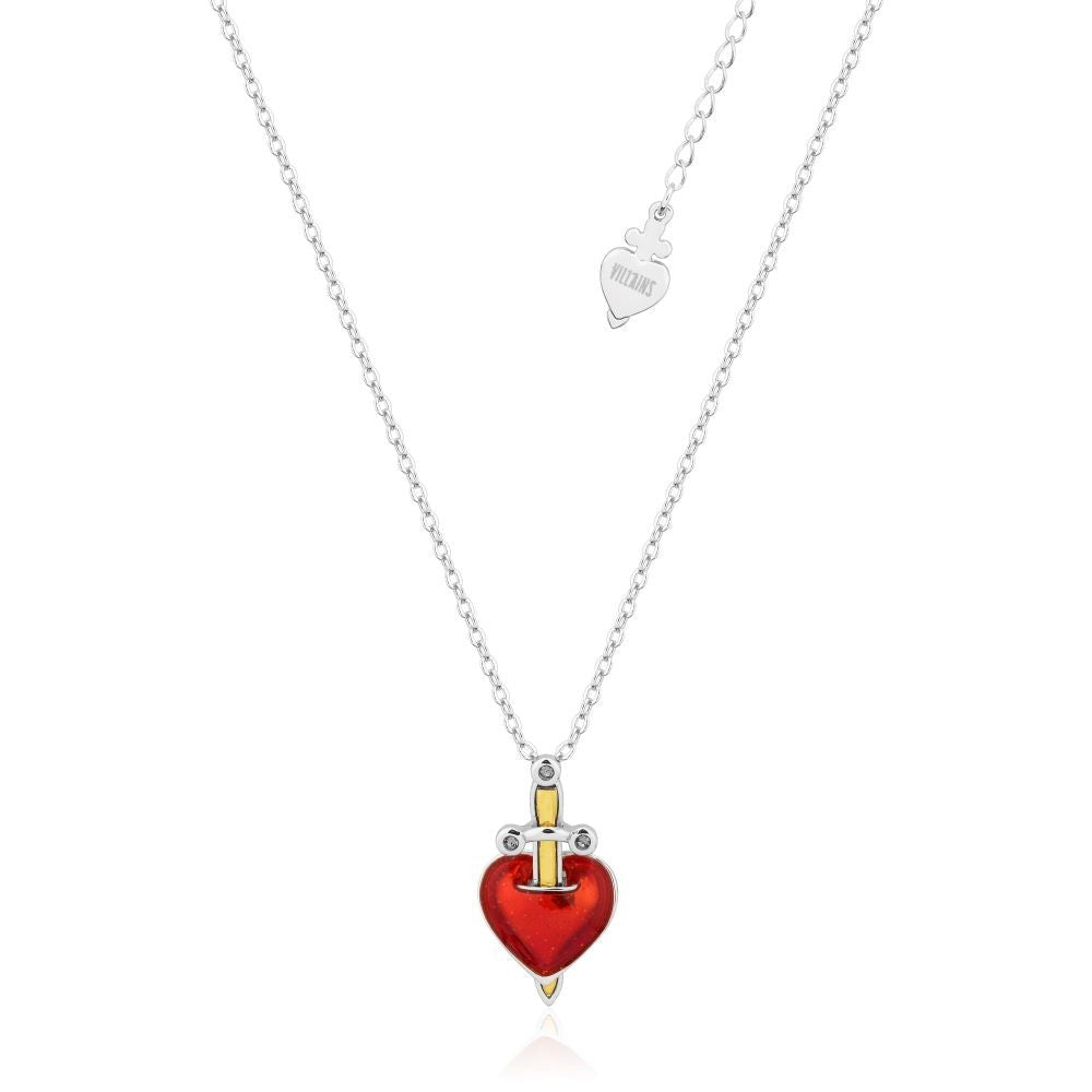 Couture Kingdom - Disney - Snow White And The Seven Dwarfs Heart Dagger Necklace Silver