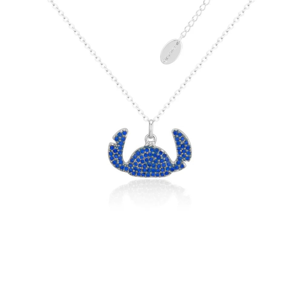 Couture Kingdom - Disney - Lilo & Stitch Crystal Silhouette Necklace Silver
