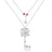 Couture Kingdom - Disney - Sleeping Beauty Aurora Key Necklace White Gold