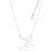 Disney Couture Kingdom - Tinker Bell - Silhouette Necklace Silver