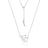 Couture Kingdom - Disney - Dumbo Outline Necklace White Gold