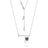 Disney Couture Kingdom - Dumbo - Flag Necklace White Gold