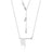 Disney Couture Kingdom - Dumbo - Flag Necklace White Gold