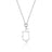 Disney Couture Kingdom - Aladdin - Genie Outline Necklace Silver