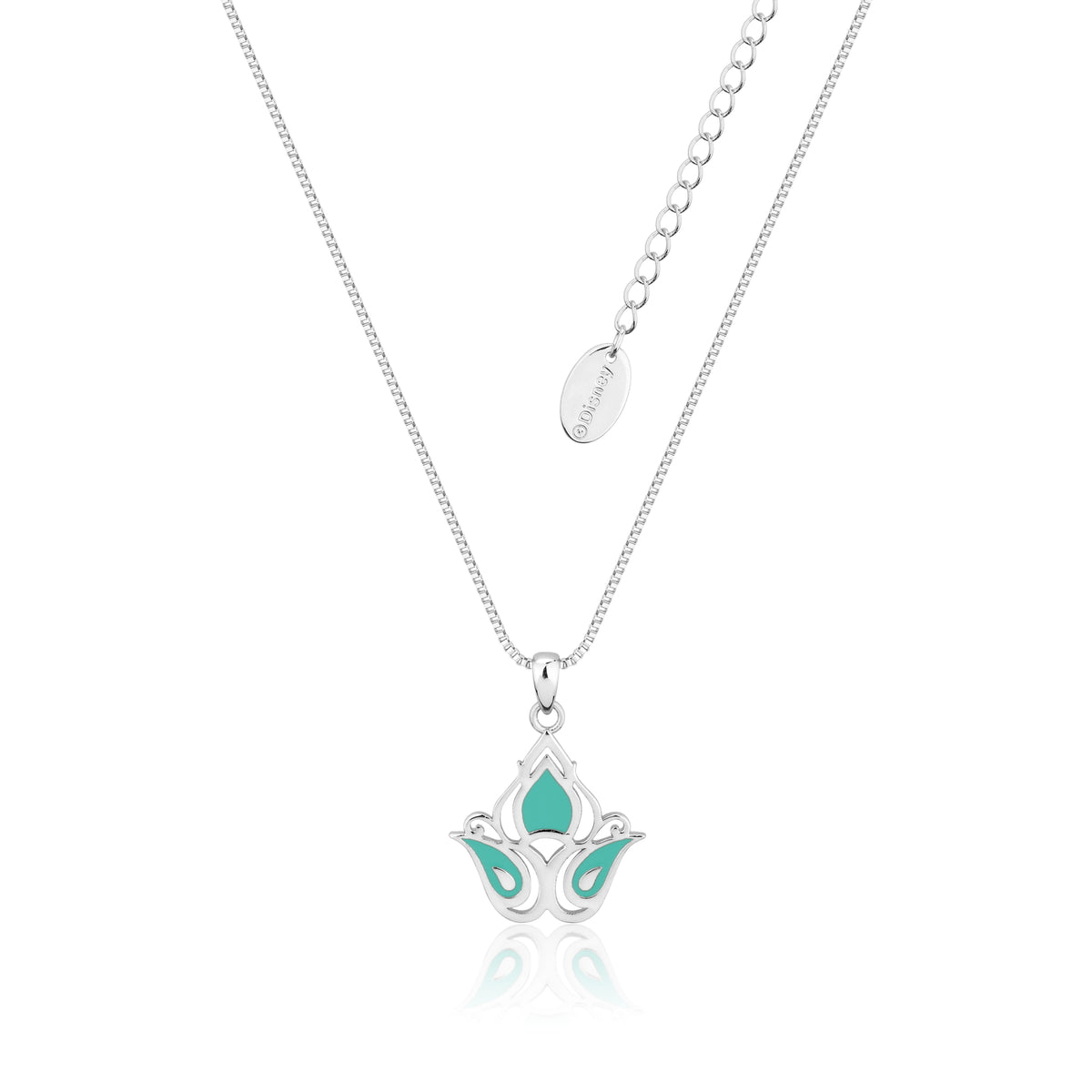 Disney Couture Kingdom - Aladdin - Princess Jasmine Enamel Necklace White Gold