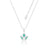 Disney Couture Kingdom - Aladdin - Princess Jasmine Enamel Necklace White Gold