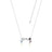 Disney Couture Kingdom - 101 Dalmatians - Pongo & Perdita Necklace White Gold