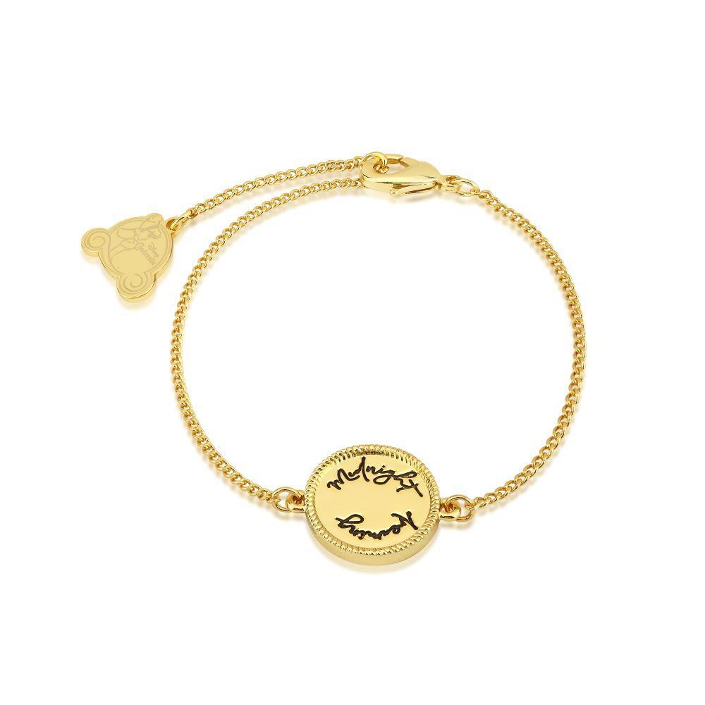 Disney Couture Kingdom - Cinderella - Midnight Dreaming Medallion Bracelet Yellow Gold