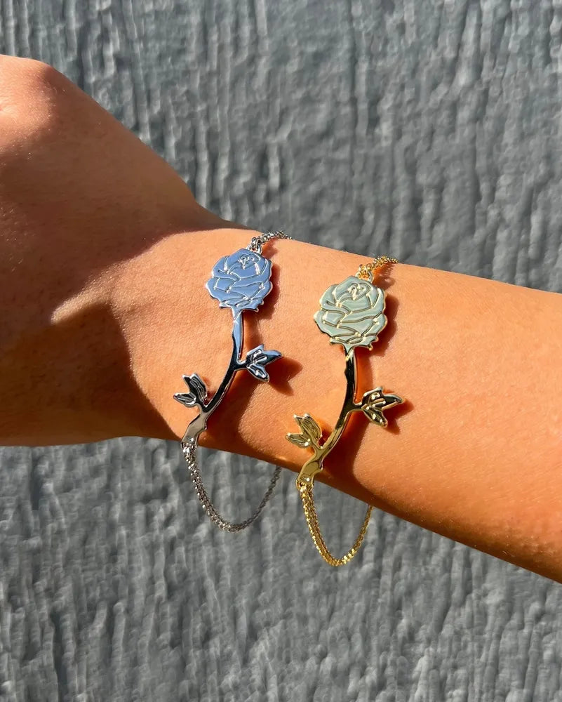 Disney Couture - Beauty and the Beast - Rose Bracelet Yellow Gold