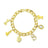 Disney Couture Kingdom - Snow White And The Seven Dwarfs Charm Bracelet Yellow Gold