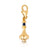 Disney Couture Kingdom - Aladdin - Genie's Bottle Bracelet Charm Yellow Gold