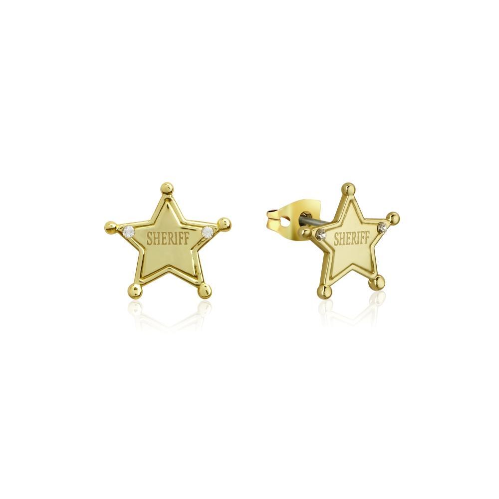 Disney Couture Kingdom - Toy Story - Sheriff Woody Stud Earrings Yellow Gold