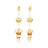 Couture Kingdom - Disney - Winnie the Pooh Honey Pot Drop Earrings Yellow Gold