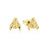 Couture Kingdom - Disney - Winnie the Pooh Eeyore Stud Earrings Yellow Gold