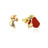 Disney Couture Kingdom - Lady & the Tramp Stud Earrings Gold