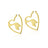 Couture Kingdom - Disney - Ariel Mermaid Tail Hoop Earrings Yellow Gold