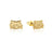 Couture Kingdom - Disney - Cinderella Lucifer Stud Earrings Yellow Gold