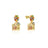 Couture Kingdom - Disney - Up Crystal House Drop Earrings Yellow Gold