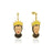 Disney Couture Kingdom - Snow White and the Seven Dwarfs - Evil Queen Crystal Drop Earrings Gold