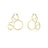 Disney Couture Kingdom - Minnie Mouse - Outline Hoop Earrings Gold