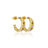 Disney Couture Kingdom - D100 - Mickey Mouse Fireworks Hoop Earrings Yellow Gold