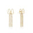 Couture Kingdom - Disney D100 - Minnie Mouse Crystal Bow Drop Earrings Yellow Gold
