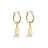 Couture Kingdom - Disney D100 - Mickey Mouse Charm Hoop Earrings Yellow Gold