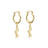 Couture Kingdom - Disney D100 - Woody Charm Hoop Earrings Yellow Gold
