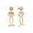 Couture Kingdom - The Muppets - Kermit The Frog Drop Earrings Gold