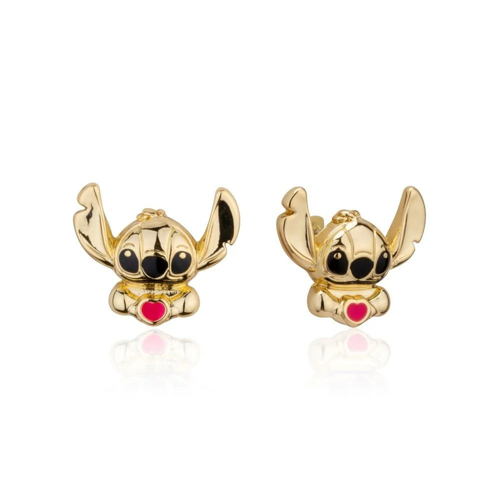 Couture Kingdom - Disney - Lilo & Stitch Heart Stud Earrings Gold