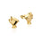 Couture Kingdom - Disney - Beauty and the Beast Chip Stud Earrings Yellow Gold
