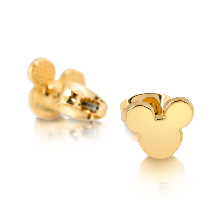 Couture Kingdom - Disney - Mickey Mouse Stud Earrings Yellow Gold