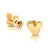 Couture Kingdom - Disney - Mickey Mouse Stud Earrings Yellow Gold