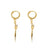 Disney Couture Kingdom - The Little Mermaid - Dinglehopper Sleeper Earrings Yellow Gold