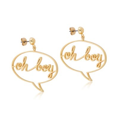 Disney Couture Kingdom - Mickey Mouse - Oh Boy Earrings Gold
