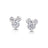 Couture Kingdom - Disney - Mickey Mouse Crystal Stud Earrings White Gold