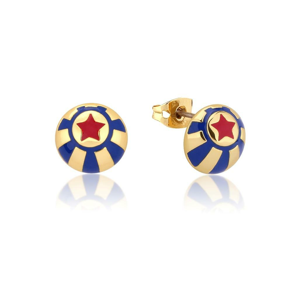 Couture Kingdom - Disney - Dumbo Circus Ball Stud Earrings Yellow Gold