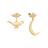 Couture Kingdom - Disney - Aladdin Genie Lamp in the Night Earrings Yellow Gold