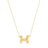 Couture Kingdom - Disney - Minnie Mouse Bow Necklace with Ball Chain Yellow Gold