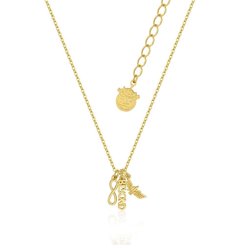 Couture Kingdom - Disney - Toy Story Buzz Lightyear To Infinity & Beyond Necklace Yellow Gold
