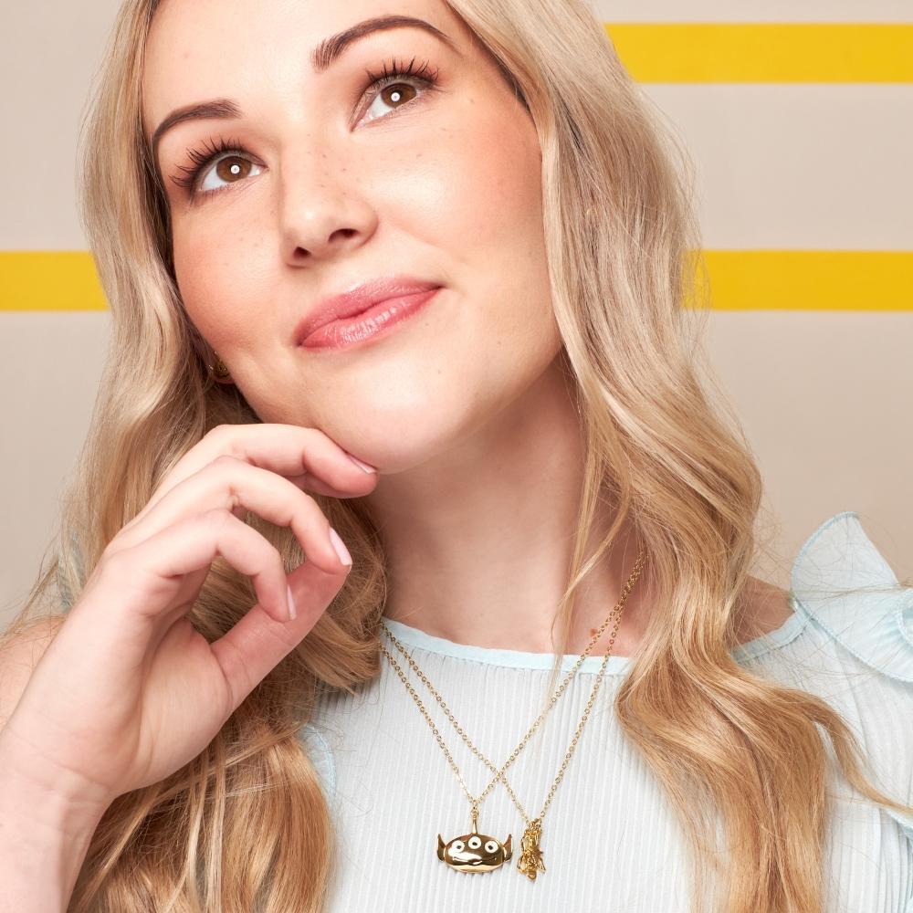 Couture Kingdom - Disney - Toy Story Buzz Lightyear To Infinity & Beyond Necklace Yellow Gold