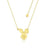 Couture Kingdom - Disney - Winnie the Pooh Piglet Necklace Yellow Gold