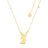 Couture Kingdom - Disney - Fantasia Sorcerer Mickey Necklace Yellow Gold