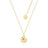 Couture Kingdom - Disney - Fantasia Sorcerer Mickey Medallion Necklace Yellow Gold
