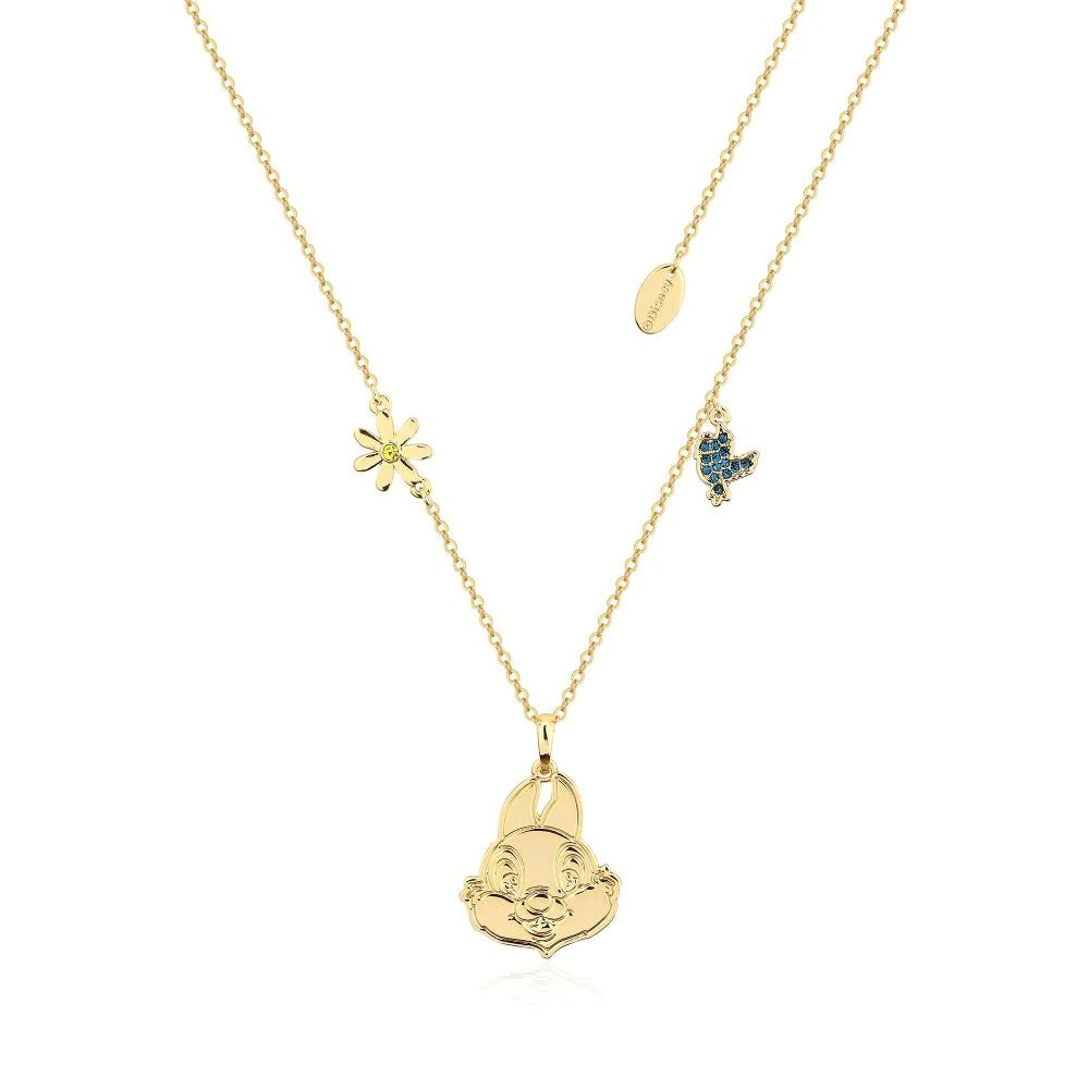 Couture Kingdom - Disney - Bambi Thumper Necklace Yellow Gold