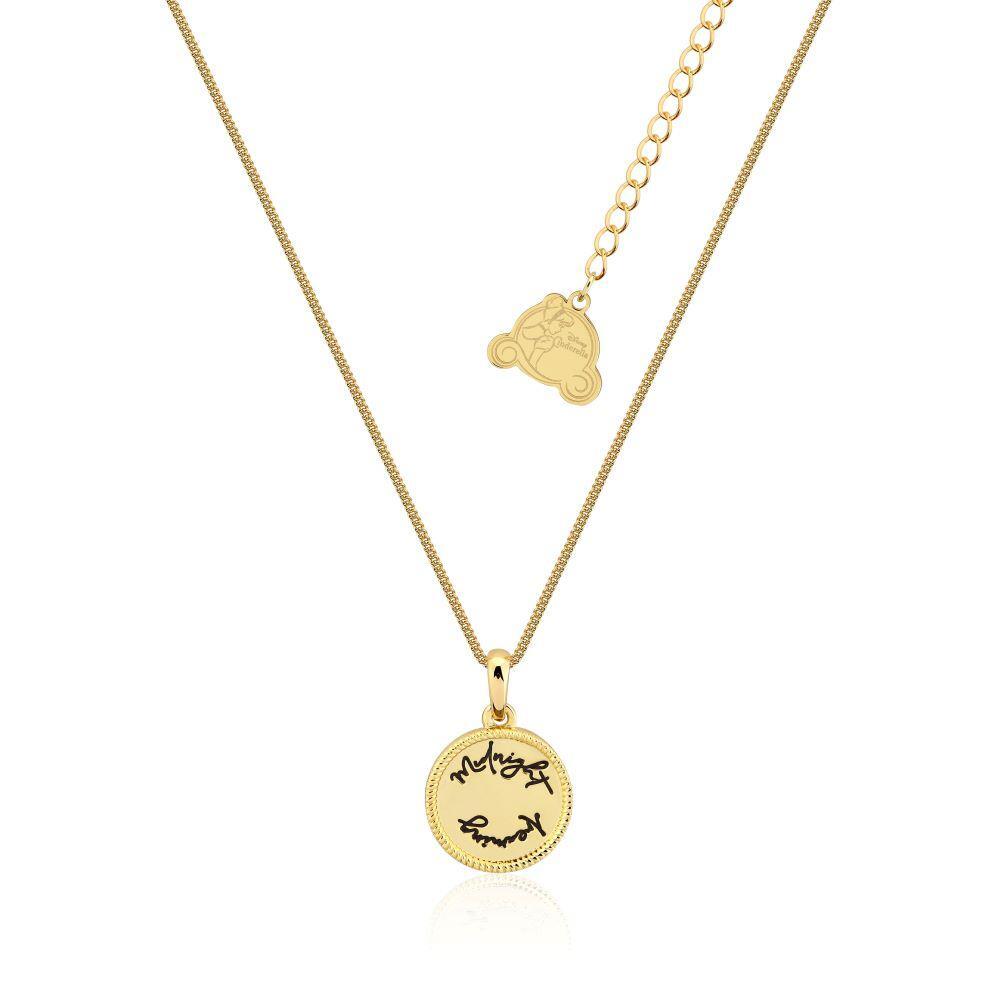 Couture Kingdom - Disney - Cinderella Midnight Dreaming Medallion Necklace Yellow Gold