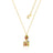 Disney Couture Kingdom - Up - Crystal House Necklace Yellow Gold